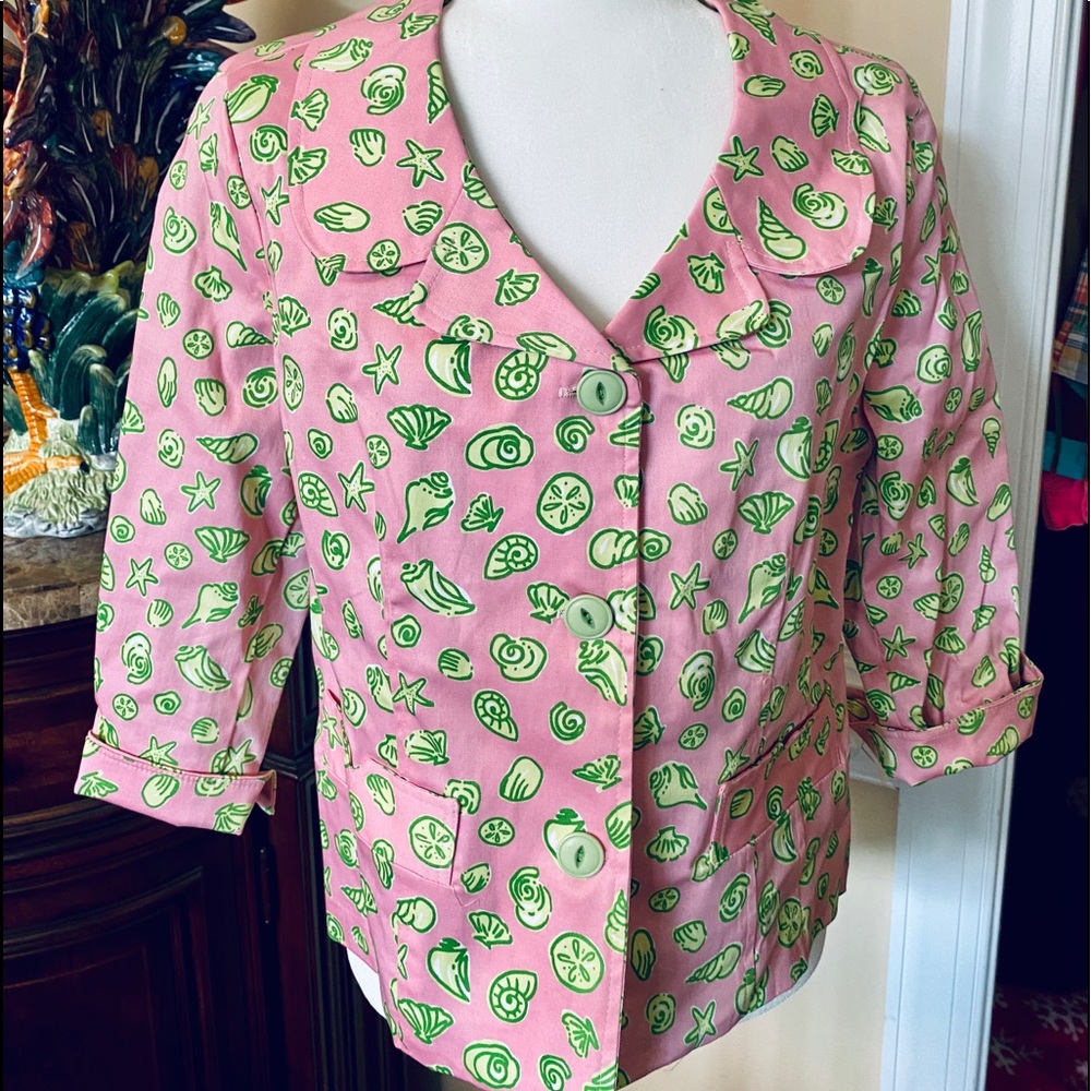 Three Palms Pink and Green Jacket NWT Large